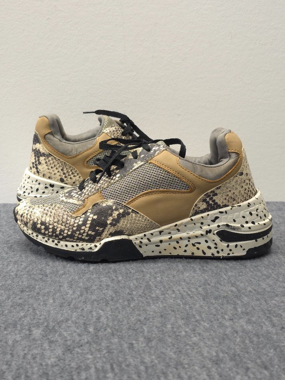 Steve Madden Bena Women's 9 Snake Print Chunky Platform Sneakers BENA01S1